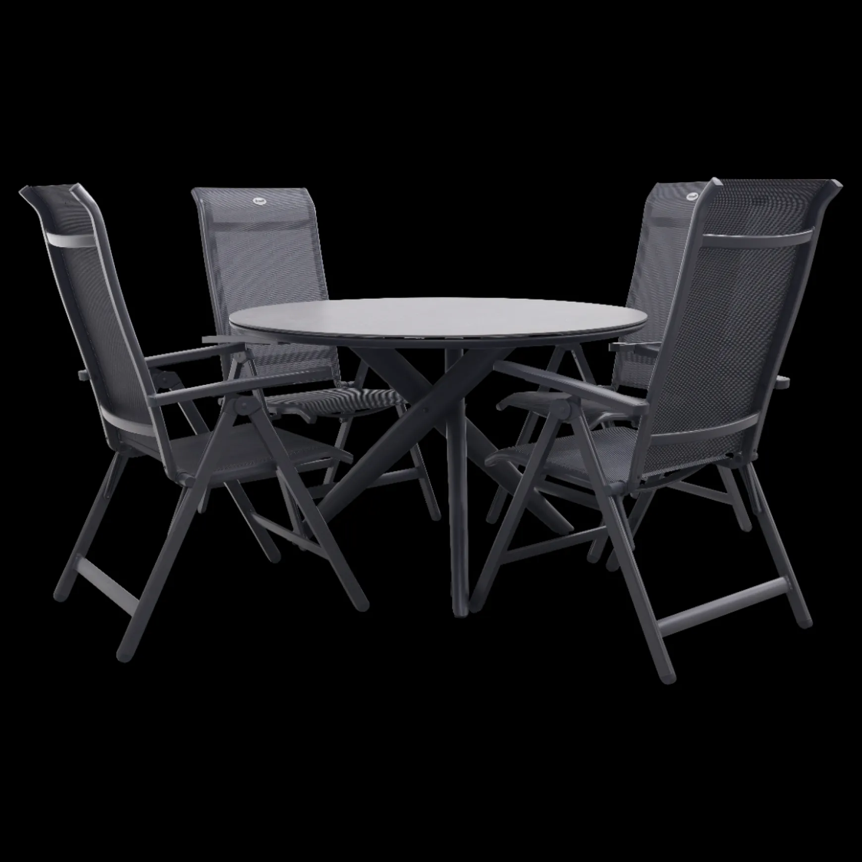 Hartman Milaan/Dublin ronde tuinset - 5-delig - 120 cm.