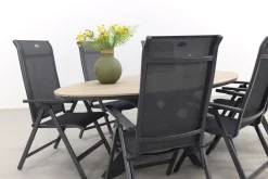 Hartman Milaan/GI Edison 220x115 cm. - ovale tuinset - verstelbaar