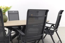 Hartman Milaan/GI Edison 220x115 cm. - ovale tuinset - verstelbaar