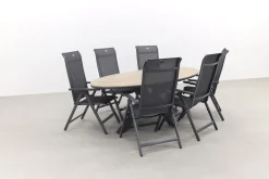 Hartman Milaan/GI Edison 220x115 cm. - ovale tuinset - verstelbaar