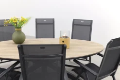 Hartman Milaan/GI Edison 220x115 cm. - ovale tuinset - verstelbaar