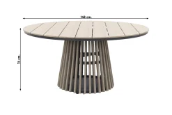 Hartman Milaan/GI Trinxa verstelbare ronde tuinset - 148 cm.