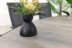 Hartman Milaan/Silva houtlook 240x115 cm. ovale tuinset - 7-delig
