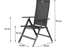 Hartman Napoli/Alma 160 cm. tuinset - 5-delig verstelbaar