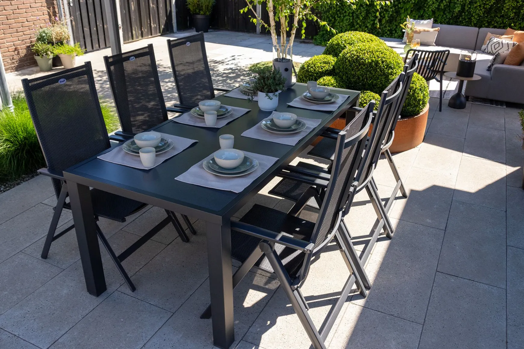 Hartman Napoli/Alma 210 cm. tuinset - 7-delig verstelbaar