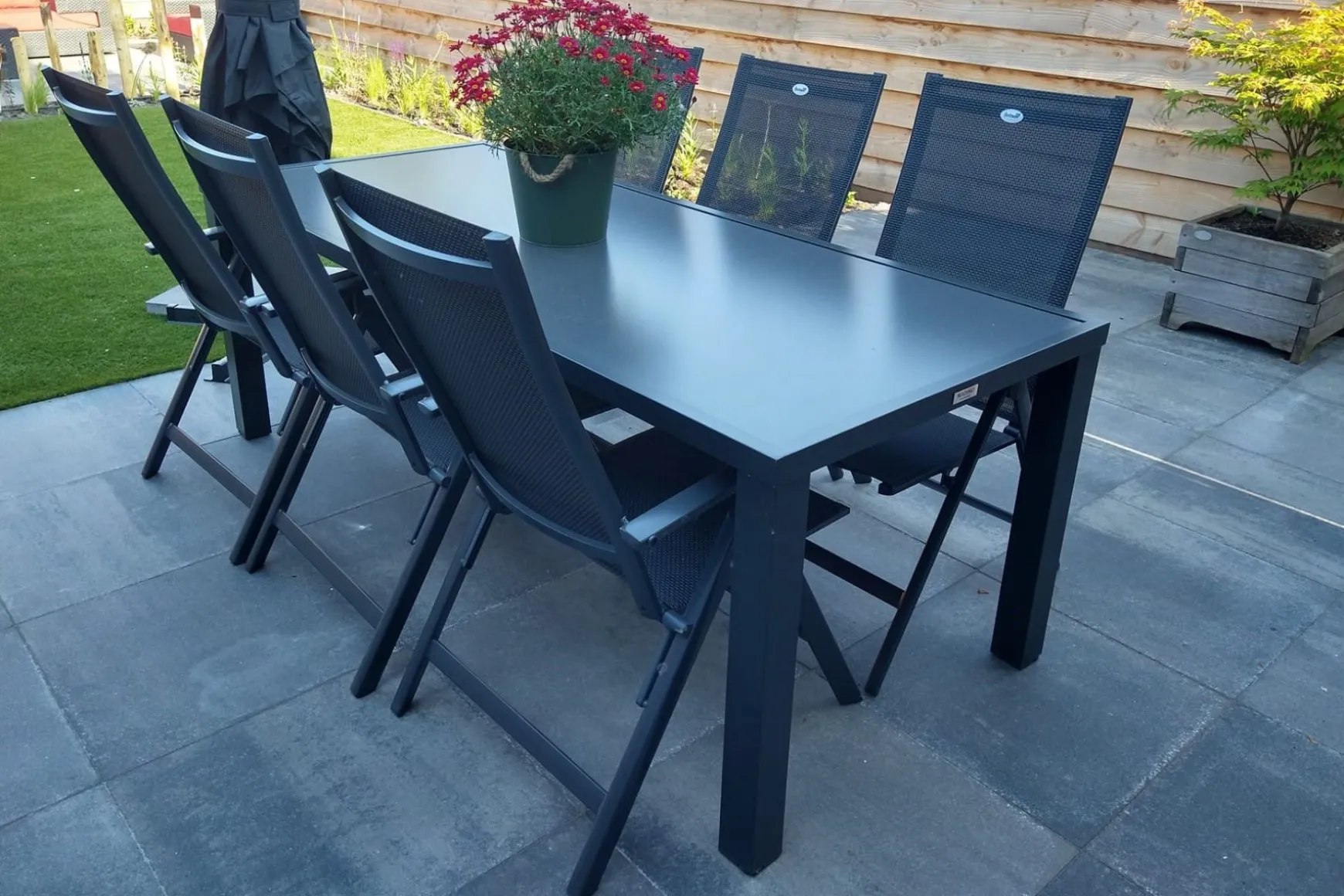 Hartman Napoli/Alma 210 cm. tuinset - 7-delig verstelbaar