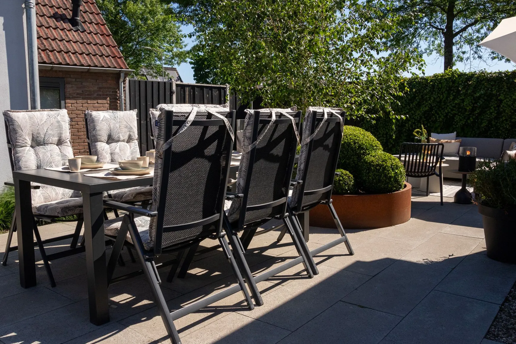 Hartman Napoli/Alma 210 cm. tuinset - 7-delig verstelbaar
