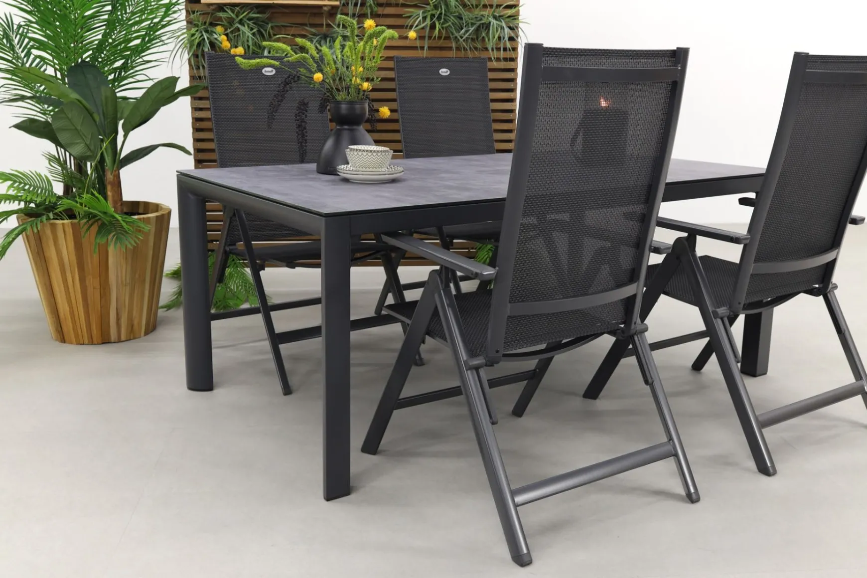 Hartman Napoli/Baltimor 180 cm. verstelbare tuinset - 5-delig
