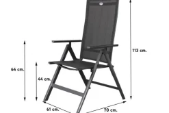 Hartman Napoli/Baltimor 150 cm. verstelbare tuinset - 5-delig