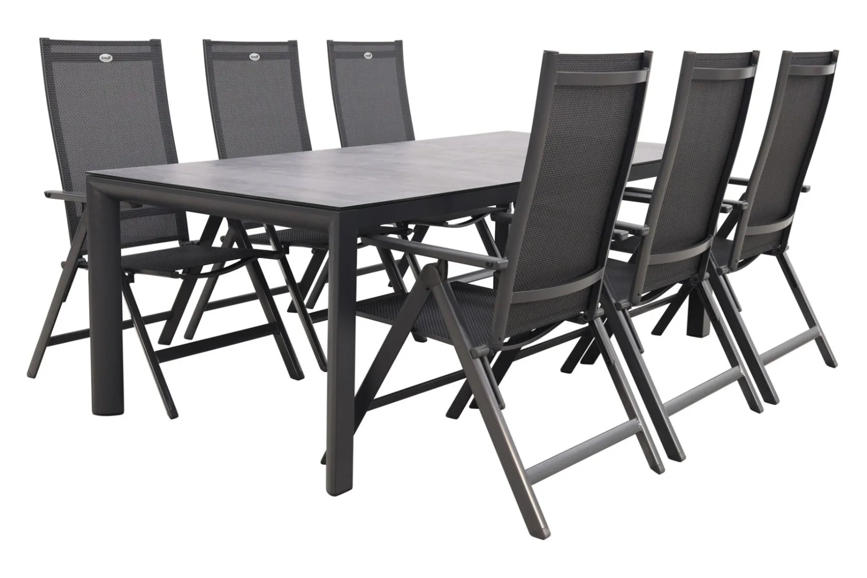 Hartman Napoli/Baltimor 220 cm. verstelbare tuinset - 7-delig