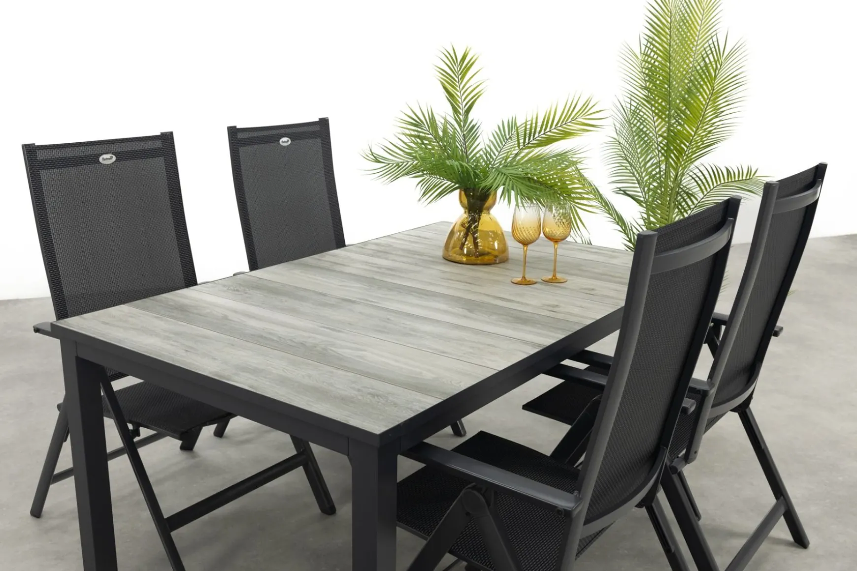 Hartman Napoli/Comino verstelbare tuinset (5-delig) - 163x105 cm.