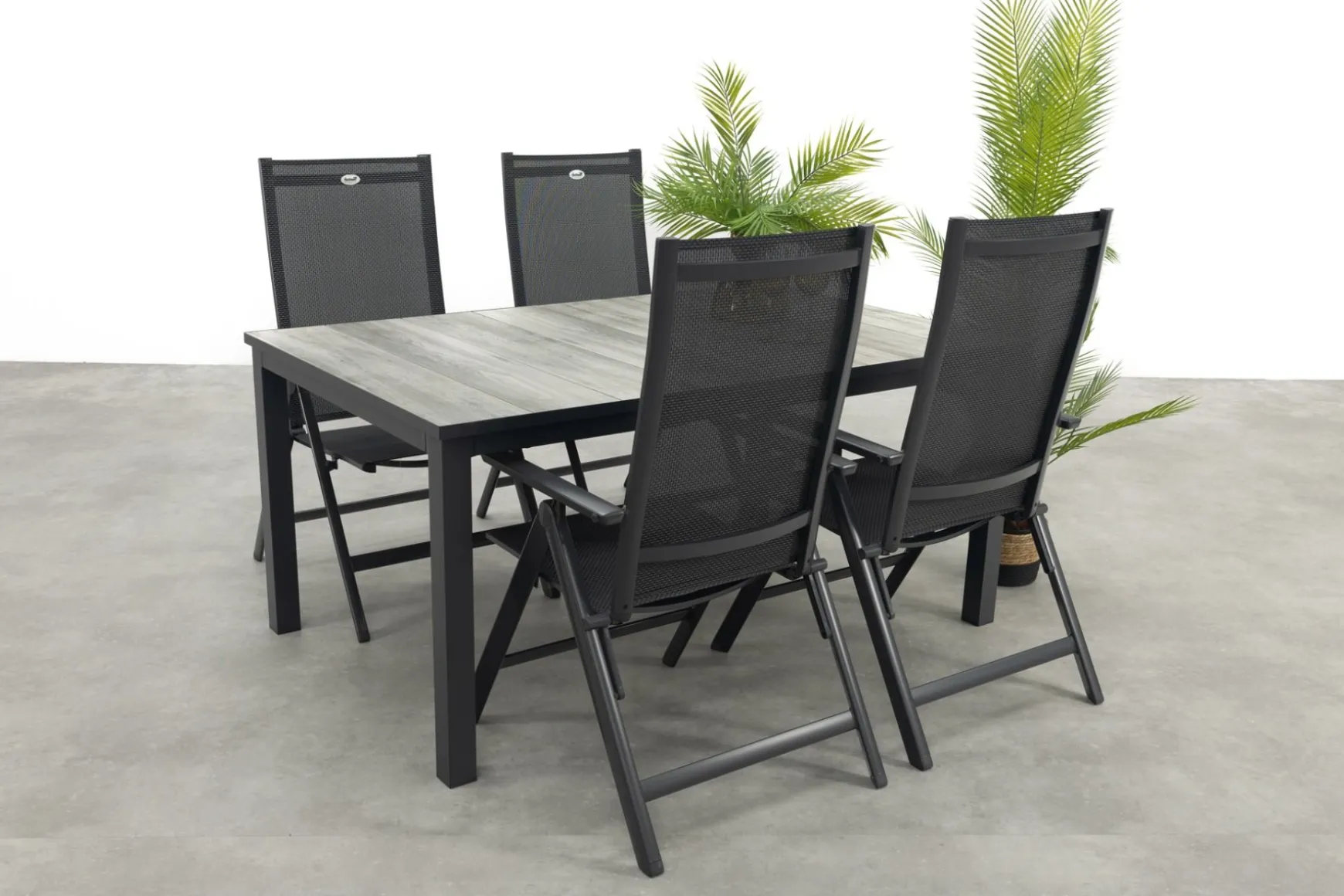 Hartman Napoli/Comino verstelbare tuinset (5-delig) - 163x105 cm.