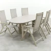 Hartman Napoli/Denia 6-persoons organische verstelbare tuinset 240x105 cm.