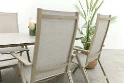 Hartman Napoli/Denia 6-persoons organische verstelbare tuinset 240x105 cm.