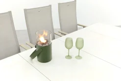 Hartman Napoli/Kings verstelbare tuinset voor 6 personen 220x100 cm. - Latte