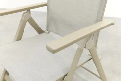 Hartman Napoli/Lena dining tuinset voor 4 personen 160x90 cm. - Latte