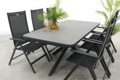 Hartman Napoli/Montreal uitschuifbare tuinset - 200-260x100 cm.