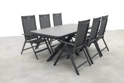 Hartman Napoli/Montreal uitschuifbare tuinset - 200-260x100 cm.