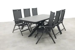 Hartman Napoli/Montreal uitschuifbare tuinset - 200-260x100 cm.