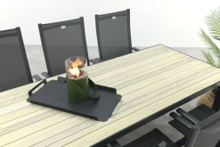 Hartman Napoli/Nola verstelbare tuinset 210x90 cm. - Antraciet/Houtlook