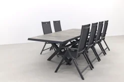 Hartman Napoli/Ottowa 205-265x100 cm. - 7-delige verstelbare tuinset