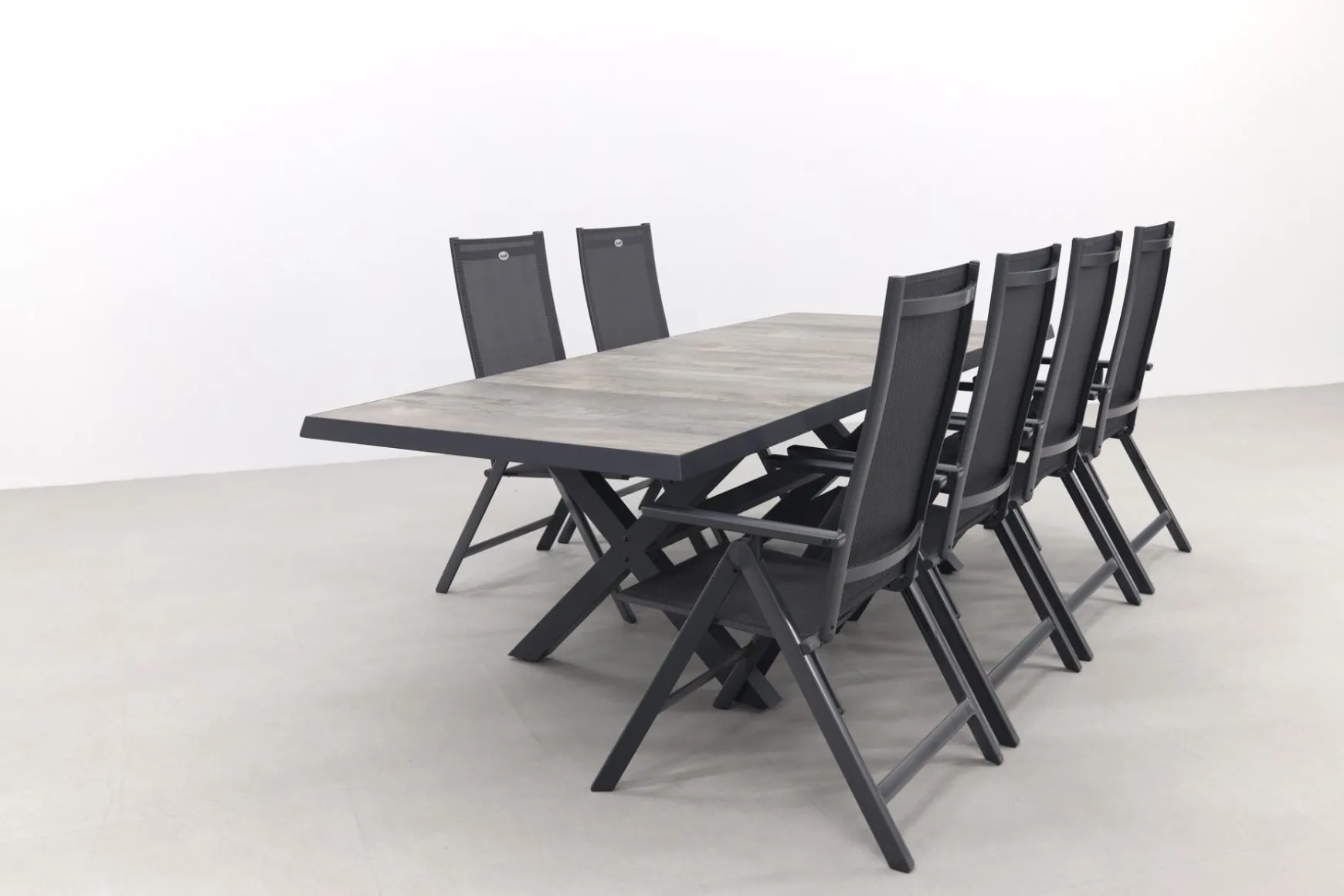 Hartman Napoli/Ottowa 205-265x100 cm. - 7-delige verstelbare tuinset