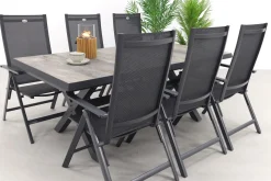 Hartman Napoli/Ottowa 205-265x100 cm. - 7-delige verstelbare tuinset