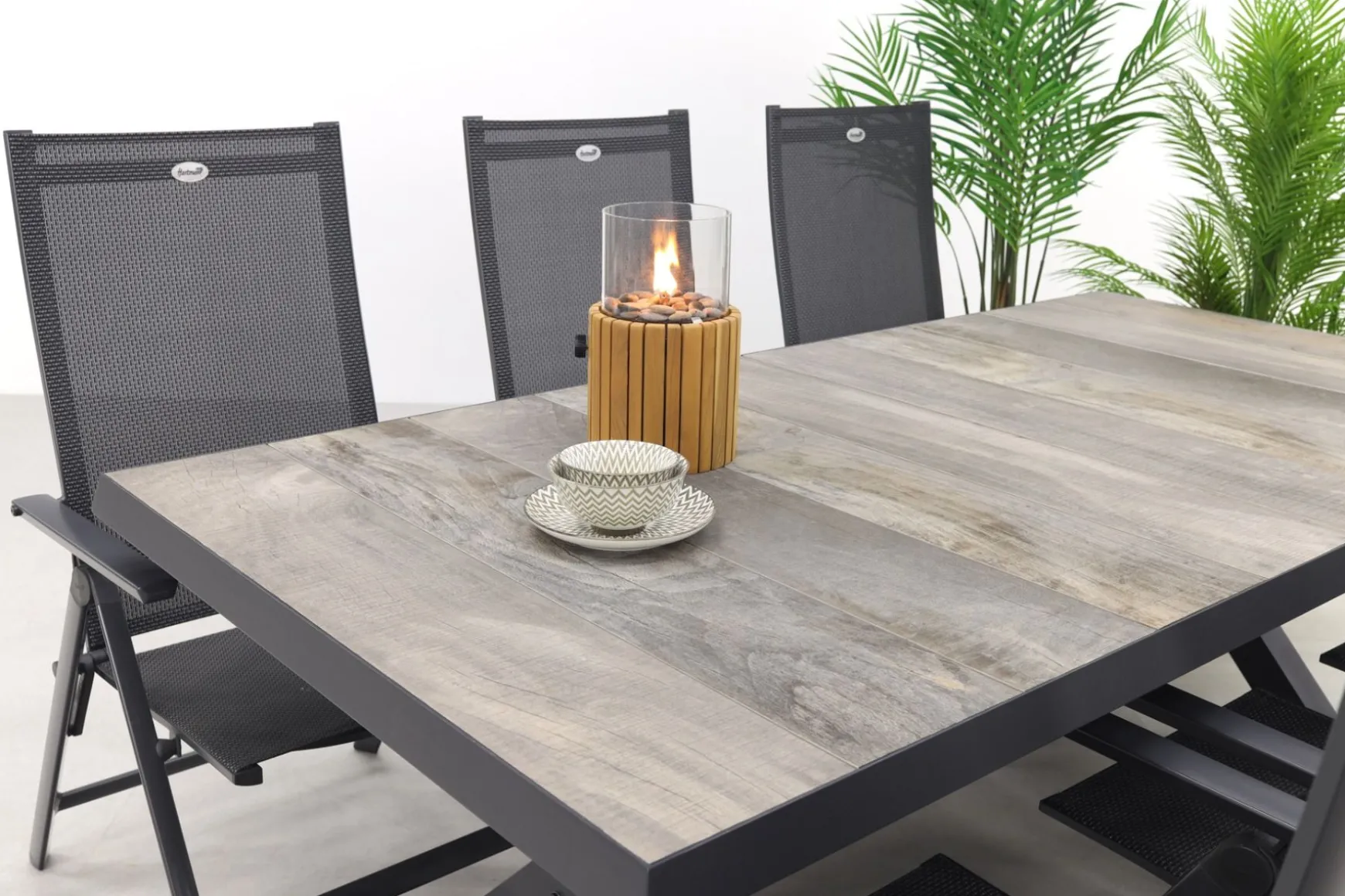 Hartman Napoli/Ottowa 205-265x100 cm. - 7-delige verstelbare tuinset