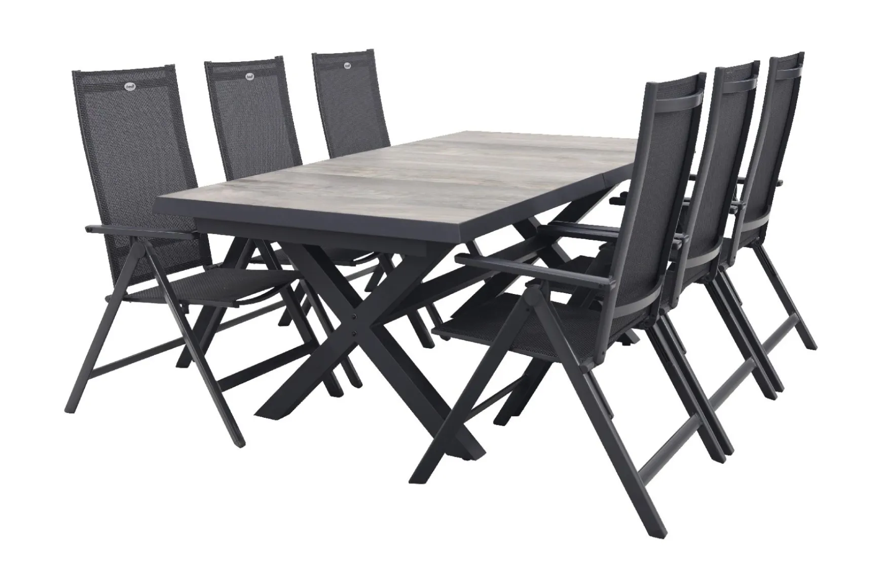 Hartman Napoli/Ottowa 205-265x100 cm. - 7-delige verstelbare tuinset