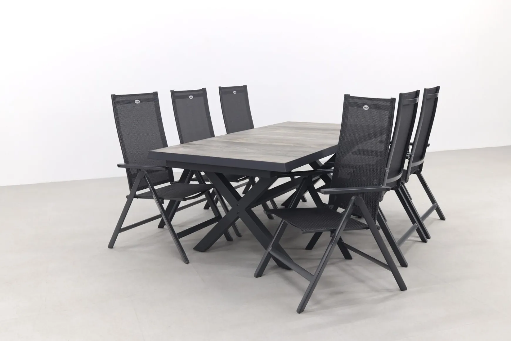 Hartman Napoli/Ottowa 205-265x100 cm. - 7-delige verstelbare tuinset