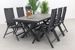 Hartman Napoli/Ottowa 205-265x100 cm. - 7-delige verstelbare tuinset