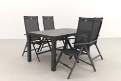 Hartman Napoli/President 160 cm. verstelbare tuinset - 5-delig