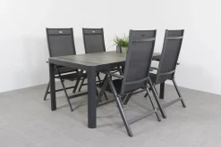 Hartman Napoli/Queens 160 cm. tuinset - 5-delig verstelbaar