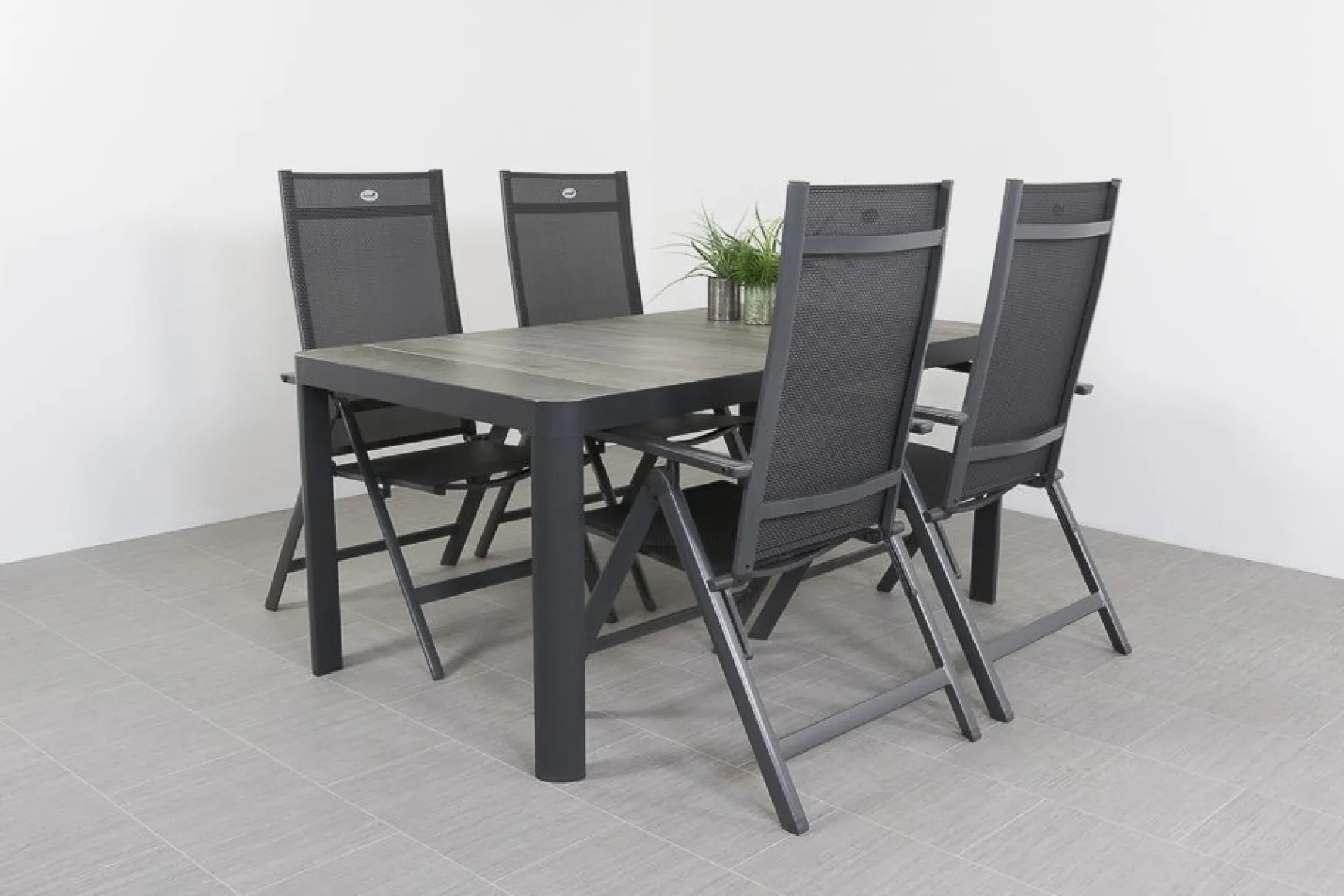 Hartman Napoli/Queens 160 cm. tuinset - 5-delig verstelbaar