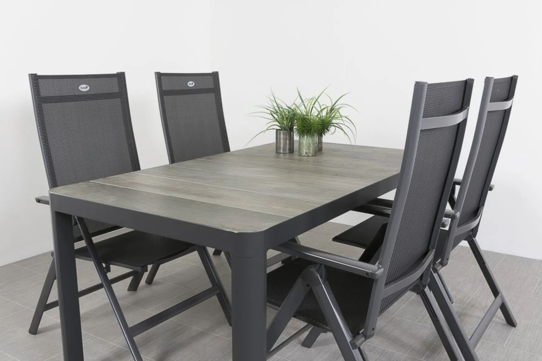 Hartman Napoli/Queens 160 cm. tuinset - 5-delig verstelbaar