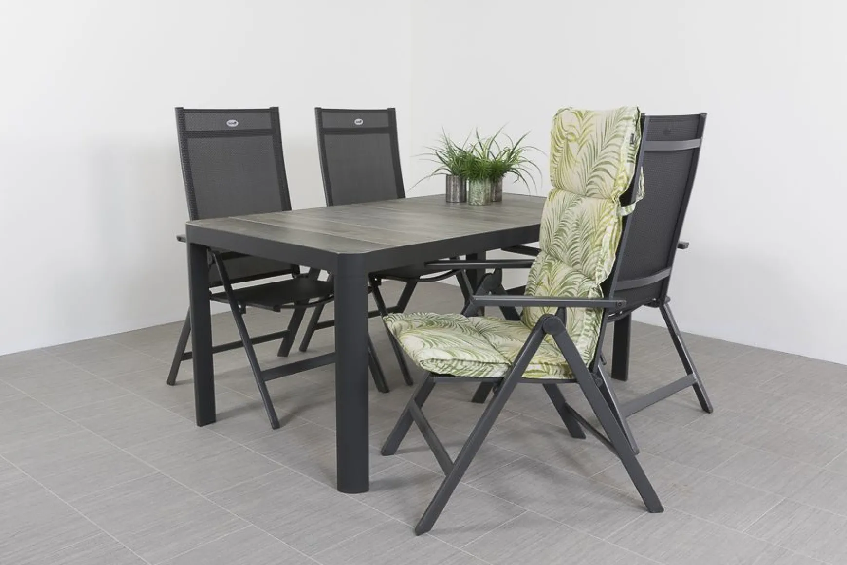 Hartman Napoli/Queens 160 cm. tuinset - 5-delig verstelbaar