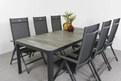 Hartman Napoli/Queens 220 cm. tuinset - 7-delig verstelbaar