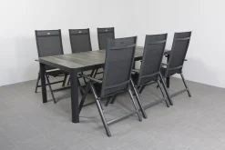 Hartman Napoli/Queens 220 cm. tuinset - 7-delig verstelbaar
