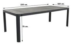 Hartman Napoli/Queens 220 cm. tuinset - 7-delig verstelbaar