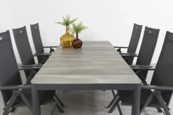 Hartman Napoli/Queens 220 cm. tuinset - 7-delig verstelbaar