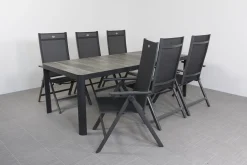 Hartman Napoli/Queens 220 cm. tuinset - 7-delig verstelbaar