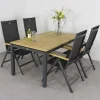 Hartman Napoli/Sonata verstelbare tuinset 160x90 cm. - Aluminium/Teak