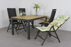 Hartman Napoli/Sonata verstelbare tuinset 160x90 cm. - Aluminium/Teak