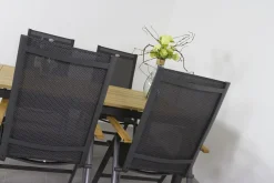 Hartman Napoli/Sonata verstelbare tuinset 160x90 cm. - Aluminium/Teak