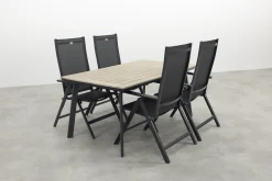 Hartman Napoli/Vigo 160x90 cm. verstelbare tuinset 5-delig