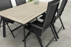 Hartman Napoli/Vigo 160x90 cm. verstelbare tuinset 5-delig