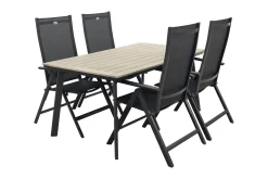 Hartman Napoli/Vigo 160x90 cm. verstelbare tuinset 5-delig