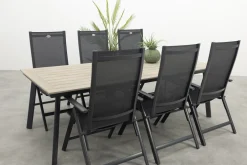Hartman Napoli/Vigo 160x90 cm. verstelbare tuinset 5-delig