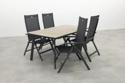 Hartman Napoli/Vigo 160x90 cm. verstelbare tuinset 5-delig