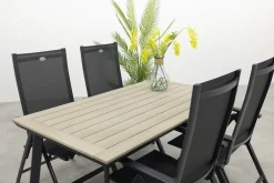 Hartman Napoli/Vigo 160x90 cm. verstelbare tuinset 5-delig